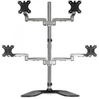 Kép 4/8 - StarTech.com ARMQUADSS asztali TV konzol 81,3 cm (32") Fekete, Ezüst