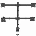 Kép 2/7 - StarTech.com ARMQUAD asztali TV konzol 68,6 cm (27") Fekete