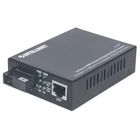 Kép 1/7 - Intellinet 510547 hálózati média konverter 100 Mbit/s Single-mode Fekete