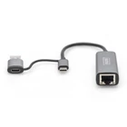 Kép 2/5 - Digitus DN-3028 csatlakozó átlakító USB-C USB 3.1 RJ-45 Szürke