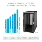 Kép 4/7 - StarTech.com RK1536BKF állvány 15U Szabadonálló állvány Fekete