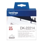 Kép 2/3 - Brother DK-22214 címkéző szalag Fehéren fekete