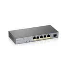 Kép 4/8 - Zyxel GS1350-6HP-EU0101F hálózati kapcsoló Vezérelt L2 Gigabit Ethernet (10/100/1000) Ethernet-áramellátás (PoE) támogatása Szürke