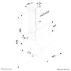 Kép 4/4 - Neomounts CPU-D200SILVER számítógéptartó Asztalra szerelhető CPU tartó Ezüst