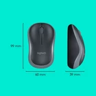 Kép 8/10 - Logitech 920-004508 billentyűzet Egér mellékelve Otthoni Vezeték nélküli RF QWERTY Nemzetközi amerikai Fekete
