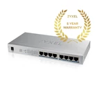 Kép 6/8 - Zyxel GS1008HP Beállítást nem igénylő (unmanaged) Gigabit Ethernet (10/100/1000) Ethernet-áramellátás (PoE) támogatása Szürke