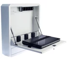 Kép 2/7 - Techly ICRLIM01W2 19" Fali rögzített laptop szekrény polccal - Fehér