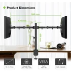 Kép 6/10 - Techly ICA-LCD 382-D Kétmonitoros állvány 13-27” LCD 10kg Asztali forgatható