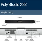 Kép 5/9 - HP Poly Studio X32 videokonferencia rendszer 20 MP Ethernet/LAN csatlakozás Videokollaborációs eszköz