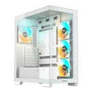 Kép 1/8 - GIGABYTE C500 PANORAMIC STEALTH Midi Tower Fehér