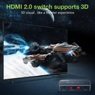 Kép 7/10 - Techly IDATA HDMI2-4K3160B HDMI 2.0b 3x1 4K60Hz kapcsoló távirányítóval