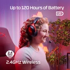 Kép 4/10 - HyperX Cloud III vezeték nélküli fejhallgató mikrofonnal, piros