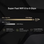 Kép 5/8 - Mercusys MR90X vezetéknélküli router Gigabit Ethernet Kétsávos (2,4 GHz / 5 GHz) Fekete