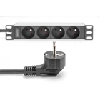 Kép 3/4 - Digitus DN-95418-FR áramelosztó egység (PDU) 4 AC kimenet(ek) 1U