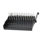 Kép 4/8 - Techly I-CABINET-TRAY14BK Kihúzható Rack Polc Mobil Eszközök Számára 14 Hellyel