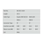 Kép 5/5 - Digitus DK-2511-10/3 InfiniBand és száloptikai kábel 10 M ST I-VH Türkizkék