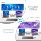 Kép 7/10 - StarTech.com 129UE-USBC-KVM-DOCK KVM kapcsoló Ezüst