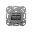 Kép 4/5 - Fali aljzat 2x RJ45, árnyékolt, LSA, cat.5e, címke mező, porálló, fehér