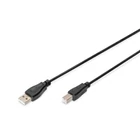 Kép 1/2 - Digitus DB-300102-018-S USB kábel USB 2.0 1,8 M USB A USB B 0,48 Gbit/s Fekete