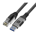 Kép 1/10 - Techly ICOC U3A-RJ45-010 USB-A a Gigabit Ethernet RJ45 hálózati adapter/kábel 1m