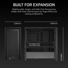Kép 10/10 - Corsair FRAME 4000D Midi Torony Fekete
