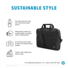 Kép 6/10 - HP notebook táska Renew Business 14,1" fekete (3E5F9AA)