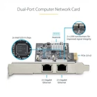 Kép 9/10 - StarTech.com PR22GI-NETWORK-CARD hálózati kártya Belső Ethernet 2500 Mbit/s