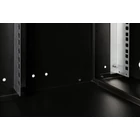 Kép 8/9 - 19" 7U falra szerelhető hálózati szekrény, SOHO PRO 370 x 540 x 400 mm, üvegajtó, fekete, szétszerelve, 60 kg