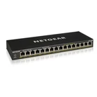 Kép 1/4 - NETGEAR GS316PP Beállítást nem igénylő (unmanaged) Gigabit Ethernet (10/100/1000) Ethernet-áramellátás (PoE) támogatása Fekete