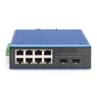 Kép 2/4 - Digitus DN-651146 hálózati kapcsoló Beállítást nem igénylő (unmanaged) Fast Ethernet (10/100) Fekete, Kék