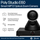 Kép 9/9 - HP Poly Studio E60 Smart Camera 4K MPTZ with 12x Optical Zoom