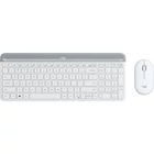 Kép 1/5 - Logitech 920-009205 billentyűzet Egér mellékelve Univerzális Vezeték nélküli RF QWERTY Nemzetközi amerikai Fehér