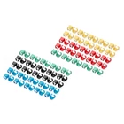 Kép 1/5 - Színes klipsz RJ45 csatlakozóhoz, színek keveréke (20 db zöld, piros, kék, sárga, fekete)