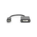 Kép 2/4 - Digitus AK-340401-001-S video átalakító kábel 0,15 M DisplayPort DVI-I Fekete