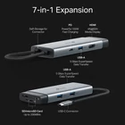 Kép 7/10 - TP-Link UH7021C hálózati csatlakozó USB C-típus 5000 Mbit/s Alumínium, Fekete