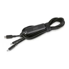 Kép 3/4 - Digitus AK-300170-018-S 2 az 1-ben USB-C töltőkábel, 140 W, 1,8 m