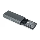 Kép 5/5 - USB 4.0 Type C ház M.2 NVMe 40 Gbps SSD-hez, alumínium, szerszám nélküli