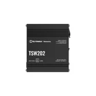 Kép 1/5 - Teltonika TSW202 Vezérelt L2 Gigabit Ethernet (10/100/1000) Ethernet-áramellátás (PoE) támogatása Alumínium, Kék