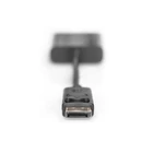 Kép 3/4 - Digitus AK-340410-001-S video átalakító kábel 0,15 M DisplayPort VGA (D-Sub) Fekete