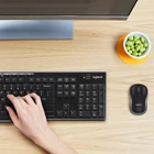 Kép 2/6 - Logitech 920-004509 billentyűzet Egér mellékelve Otthoni Vezeték nélküli RF QWERTY Holland Fekete