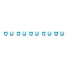Kép 2/5 - Színes klipsz RJ45 csatlakozóhoz, kék, 100 darabos csomag