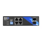 Kép 1/6 - BCS BCS-B-ISP04G-2SFP Ipari PoE Switch 4 Port DIN Sín 1Gbps 2xSFP-vel