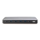 Kép 4/7 - 13-portos USB-C dokkoló állomás, max. 4K/60Hz HDR-rel, HDMI, DP, max. 3 monitor (MST), USB-C 3.2 Gen 2, Gigabit Ethernet (max. 2.5G), Audio, DC 150W