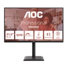 Kép 1/14 - AOC IPS monitor 31,5"Q32E4U, 2560x1440,16:9, 350cd/m2, 4ms, DisplayPort/2xHDMI/4xUSB-A/1xUSB-B, hangszóró,áll.mag.,pivot