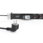 Kép 6/6 - Digitus DN-95417 áramelosztó egység (PDU) 6 AC kimenet(ek) 0U/1U Fekete, Ezüst