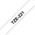 Kép 1/2 - Brother TZE-221 címkéző szalag Fehéren fekete