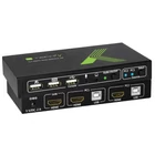 Kép 1/3 - Techly IDATA KVM-HDMI2U KVM kapcsoló 2x1 HDMI/USB 4K60Hz USB 2.0-val