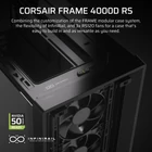 Kép 3/10 - Corsair FRAME 4000D RS Midi Torony Fekete