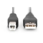 Kép 2/2 - Digitus AK-300102-010-S USB kábel USB 2.0 1 M USB A USB B 0,48 Gbit/s Fekete