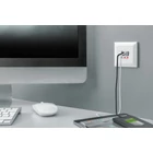 Kép 2/5 - Digitus DA-70618 csatlakozóaljzat 2 x USB A + 1 x USB C Fehér